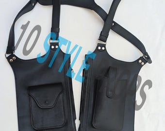 Leather Mobile Pouch Travel Shoulder Wear Harness For Wallet and  Mobile
