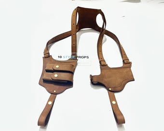 Vertical Shoulder Leather Holster for 1911 3"- 5" - Choose your Color & Hand