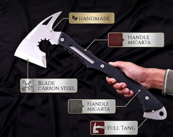 Leon Kennedy Hatchet Replica Axe – RE9 Resident Evil Requiem Full Tang Steel