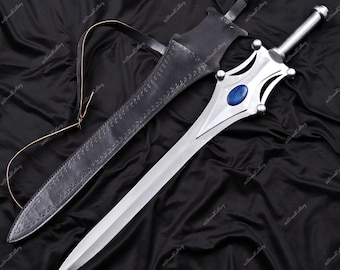 She-Ra Sword Replica with Resin Jewel, Handmade Cosplay Prop, Fantasy Collectible, Display Sword