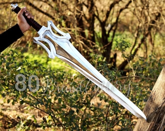 Handmade Carbon Steel Fantasy Sword | Cosplay Movie Replica With Sheath