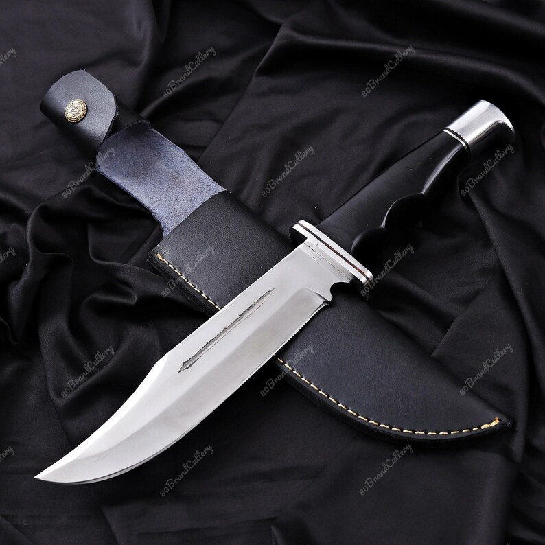 Scream Movie Ghostface Knife Replica: Buck 120, Real Blade, Leather ...