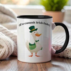 Irländsk dårskap Kaffemugg | St Patricks Day Saint Paddys Dumma gås på lös Unhinged Stupid Cottagecore Weird Weirdcore
