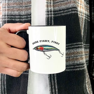a fishing lure pun Fishing Pun Mug