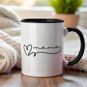 Tasse à café maman avec coeur Cadeau fête des mamans pour elle Meilleur cadeau fête des mères Chemise maman sarcastique Mug maman Mug belle maman maman maman frère