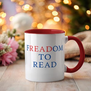 Freiheit zu lesen Becher Ich lese verbotene Bücher Ich lese verbotene Bücher Ich bin mit den verbotenen Bücher verboten Lese verbotene Bücher Tabu liest Banned Bücher Club TBR Glas Buchstopps