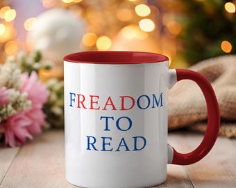Vrijheid om te lezen mok Ik lees verboden boeken Ik ben met de verboden Verboden boeken Verboden boeken lezen Taboe-lezingen Verboden boeken club TBR-pot Boekverboden
