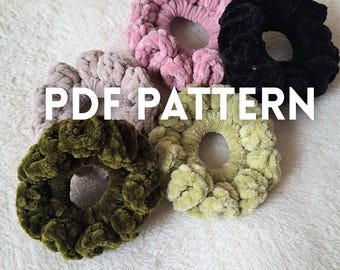 Easy Crochet Scrunchie Pattern – Quick Hair Tie PDF Tutorial