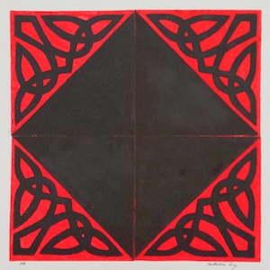 Celtic Knot - Original Linocut (Multiple Colors Available)