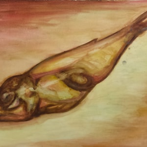 Dried Fish - Original Watercolor Painting