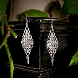 Battle Bound Chainmail Earrings