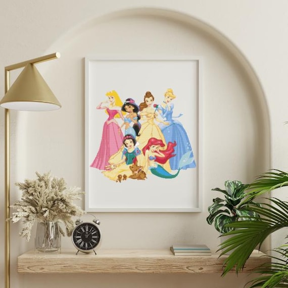 Disney Princess Cross Stitch Pattern | 300x300 | PDF Download - Etsy