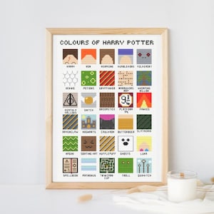 Colours of Magic – 30 Mini Fantasy Cross Stitch Designs | 120x175 Stitches | 24 DMC Colours