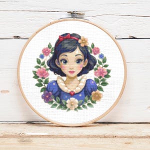 Snow White Cross Stitch Pattern | 150x150 | PDF Download