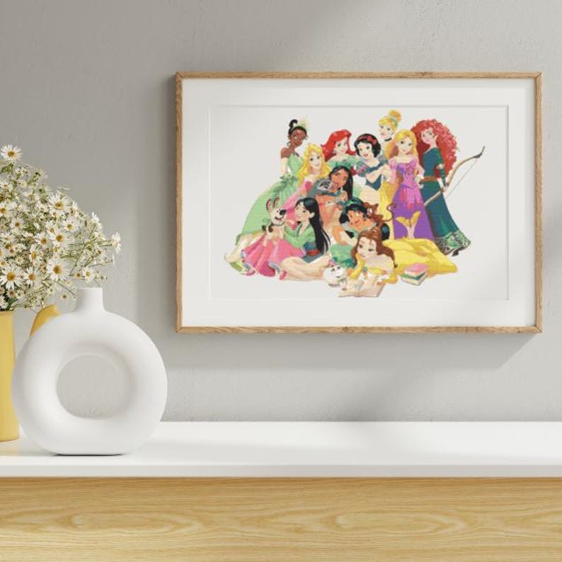 Disney Princess Cross Stitch Pattern 300x226 PDF Download Etsy disney-princess-cross-stitch-pattern-300x226-pdf-download-etsy
