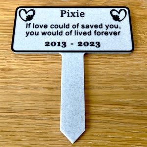 Recuerdo conmemorativo personalizado de alta calidad, homenaje con nombre personalizado resistente a la intemperie, recuerdo rectangular duradero con estaca de tierra incorporada