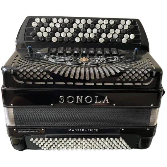 PAOLO SOPRANI イタリア製 ボタン式アコーディオン 120ベース Button