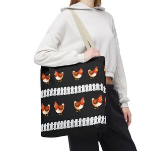Umhängetasche mit Hühnermotiv, Tierliebhaber, Geschenk für Frauen, Anlass, Willkommen, Einkaufstasche, Nutztier