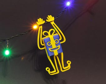 Christmas ornament - hanging gift - Digital stl data for your 3D printer