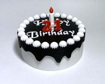 Birthday cake shaped gift box - Digital stl data for 3D printer