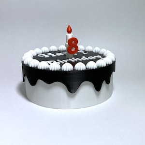Birthday cake shaped gift box - Digital stl data for 3D printer