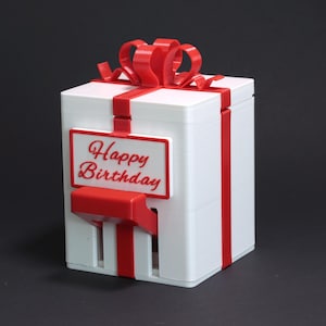Geschenkdoos verjaardagsgeld: digitale stl-gegevens voor 3D-printers