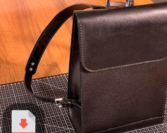 Leather Backpack Pattern PDF | DIY Minimalist Rucksack Template | Small Travel Daypack Sewing Pattern for Leathercraft