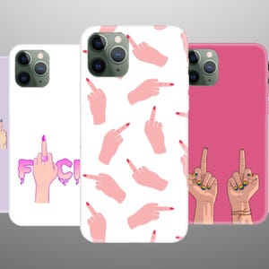 Middle Finger Phone Case, Flipping The Bird Phone Case, Finger Phone Cover, iPhone 16, 15 Pro, 14, 13, 7, Samsung A36, A74, S25 Ultra, S24