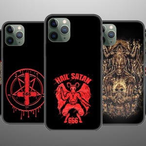 Satanism Phone Case, Evil iphone Case, Demon Phone Cover, Luciferianism iPhone 16, 15, 14, 13, 7, Lucifer Samsung Case , A16, A75, S25, S23