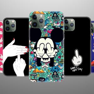 Flipping The Bird Phone Case, Middle Finger Phone Case, Finger Phone Cover, iPhone 16, 15 Pro, 14, 13, 7, Samsung A36, A55, S25 Ultra, S24