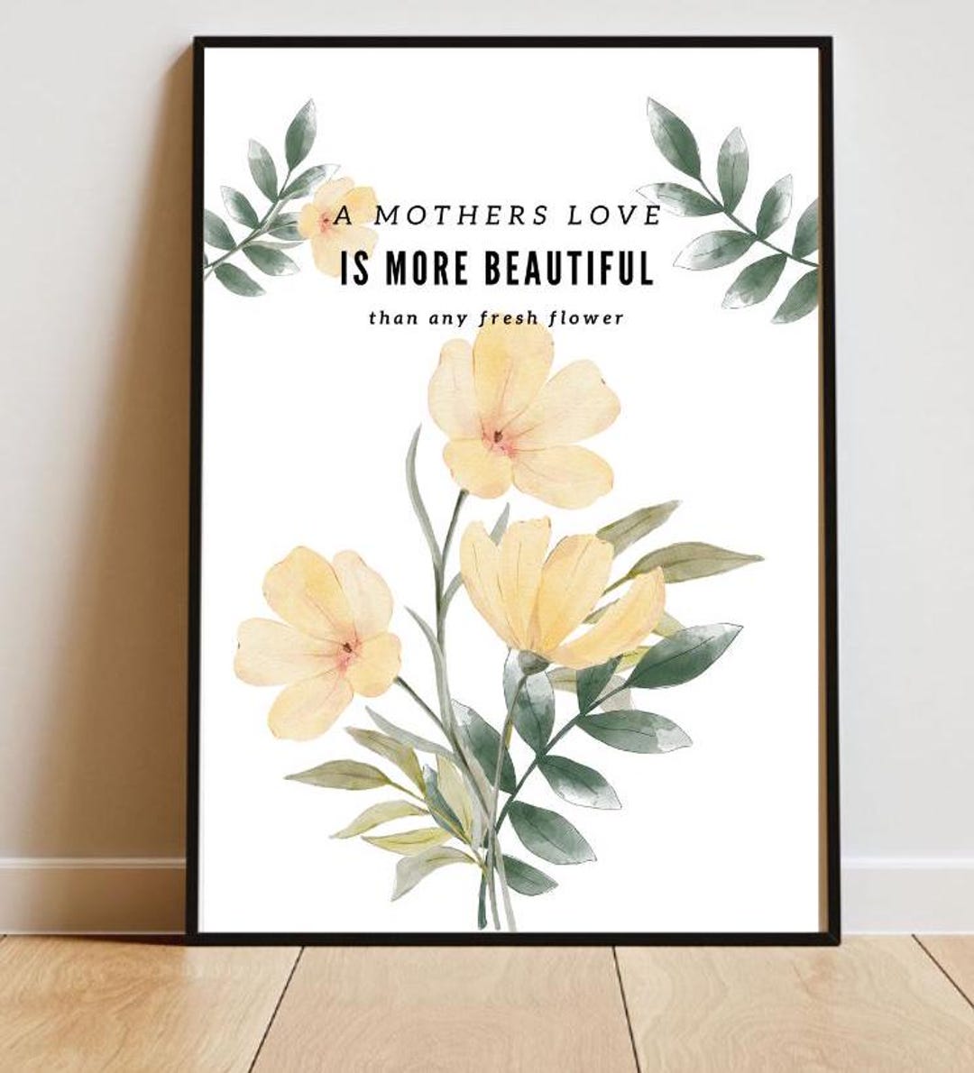 Mama Poster, Mothers Love Gift Idea, Mom Flower Wall Art, Mama Wall ...