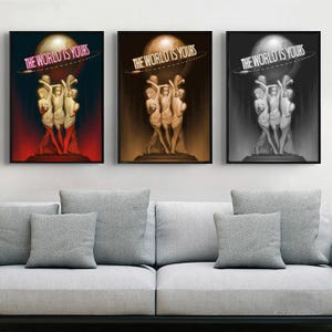 The World is Yours Motivational Canvas Painting Scarface Movie Poster Wall Art Prints Canvas Picture Living Room Home Decoration