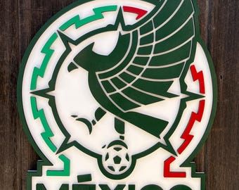 Selección Mexicana Wall Decor, Vibrant Colors, Man Cave Garage