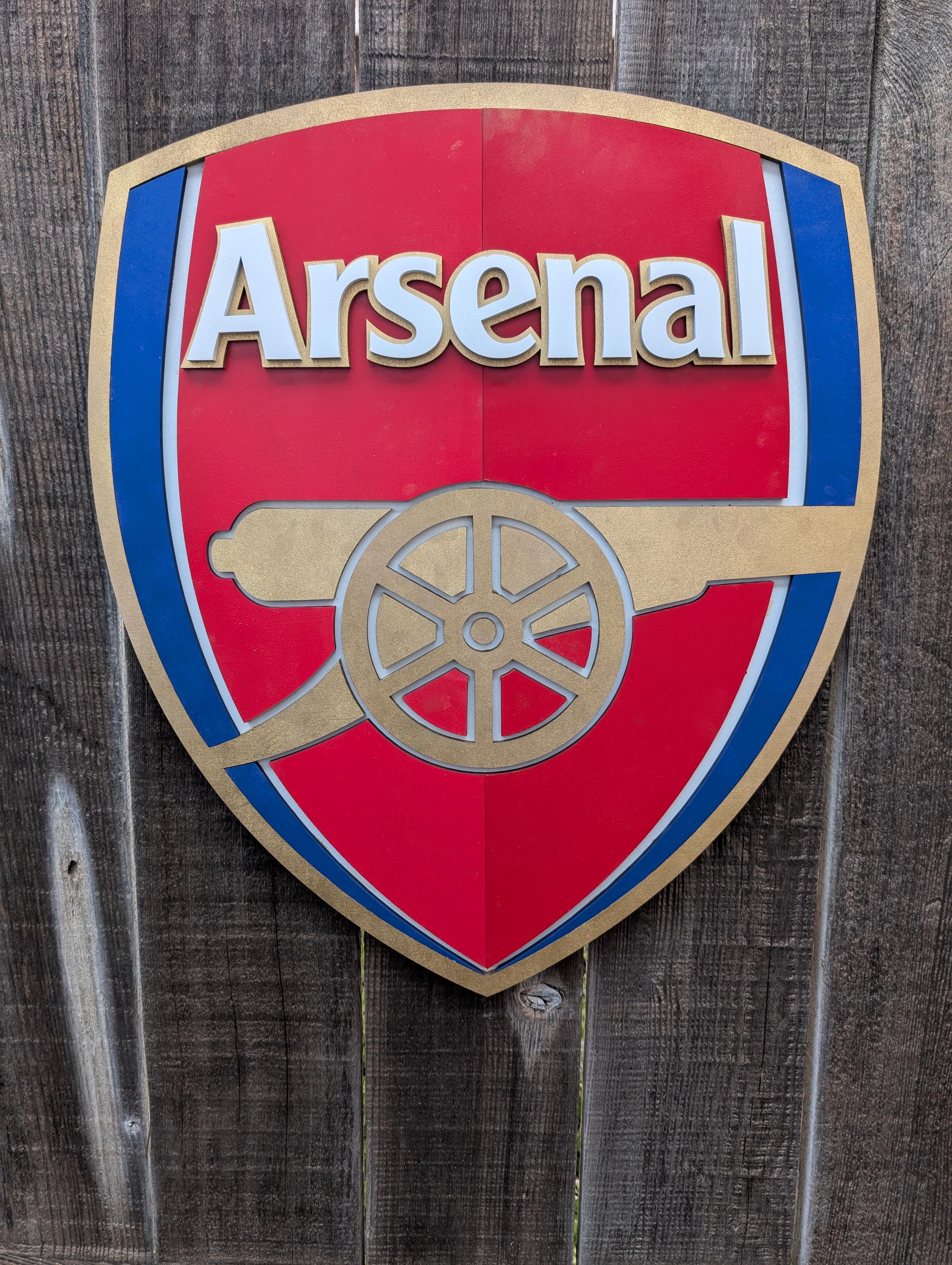 Arsenal Logo Wall Decor, Vibrant Colors, Man Cave Garage - Etsy