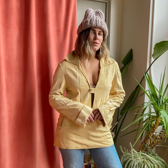1960s I.Magnin Soft Patchwork Leather Top