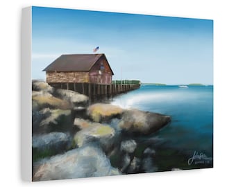 Anderson Dock, Ephraim, Door County, Wisconsin, Matte Canvas, Stretched, 1.25"