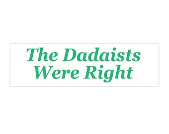 Konsthistoria, absurd, dadaism bildekal