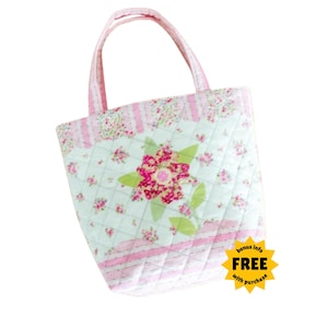 Bag sewing pattern, DIY bag pattern, easy bag pattern, fabric bag pattern, shoulder bag pattern, travel bag pattern, quilted bag pattern