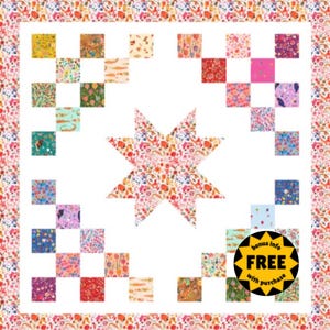 Easy quilt pattern, Download quilt pattern, Quilt pattern PDF, Simple quilt PDF, Beginner quilt pattern, Easy quilt pattern, Cute baby quilt