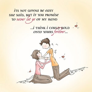 VALENTINE, Print From Home, LOVE, Romance, Square, Tan, Forever, QUOTE ...