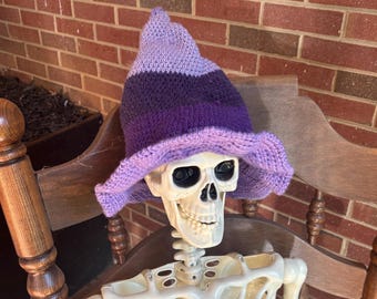 Handgehäkelter Hexenhut, Halloween-Kostüm