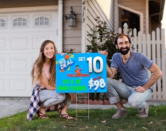 Yard Signs Custom 24 x18 Coroplast