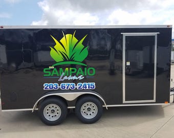 Full Color Custom Vehicle, Trailor, Window Decal - New Air Release Technology for easy installation High Gloss Laminate.