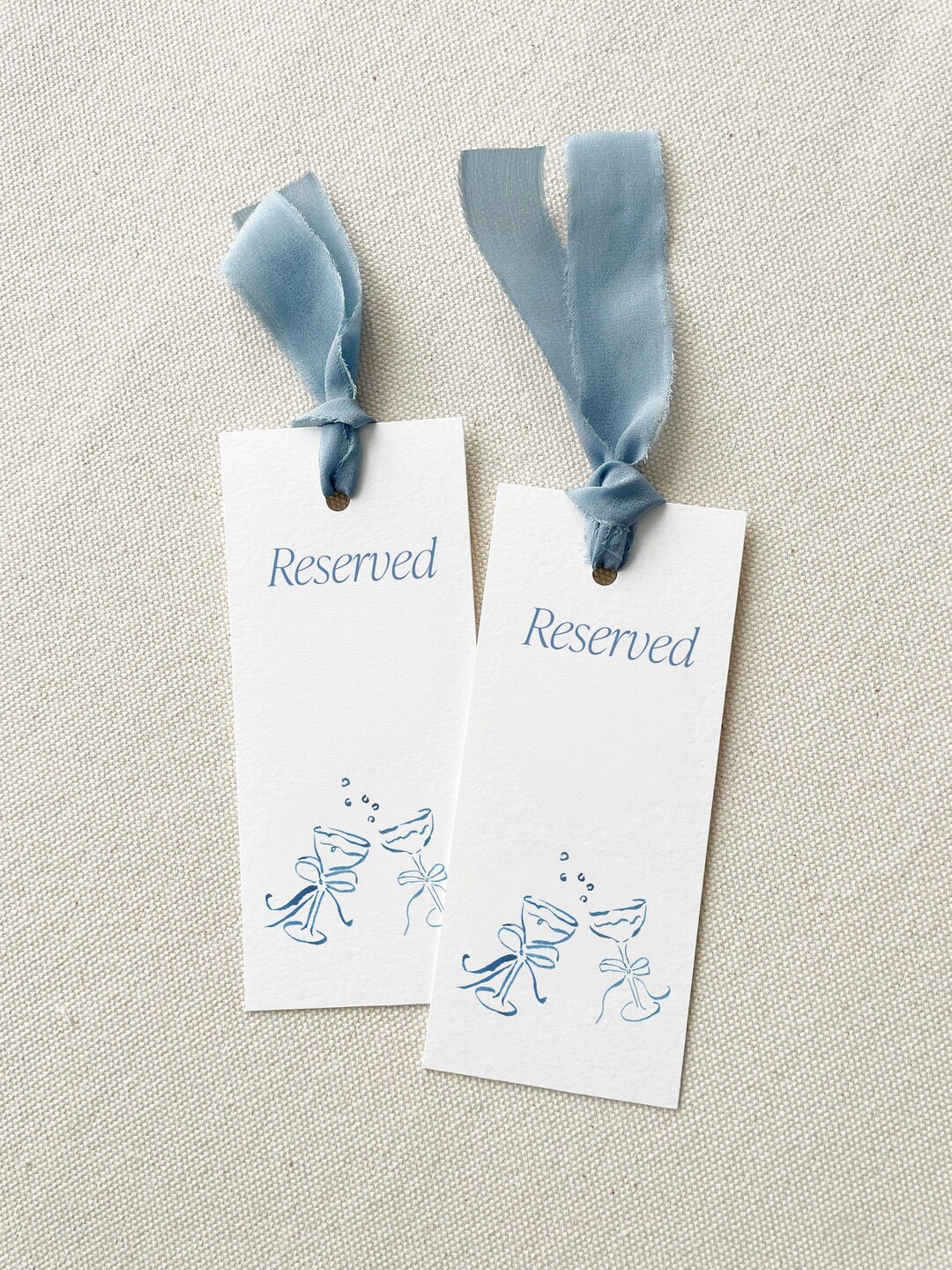 Personalized Wedding Reserved Seat Tag: Watercolor Illustration - Etsy