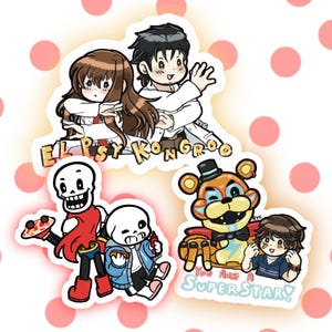 Video Game Inspired Single-Cut Stickers