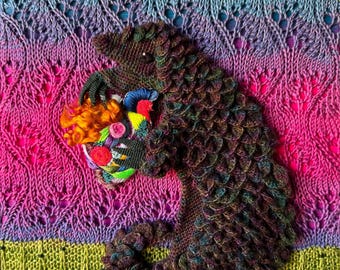 pangolin buddy says bi pride - fine art print