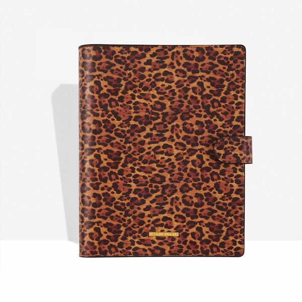 2027 Diary Award Winning Classic Binder Set - 2027 Dated Or Undated - A5 Refillable Organiser - CGD London - Agenda - Leopard