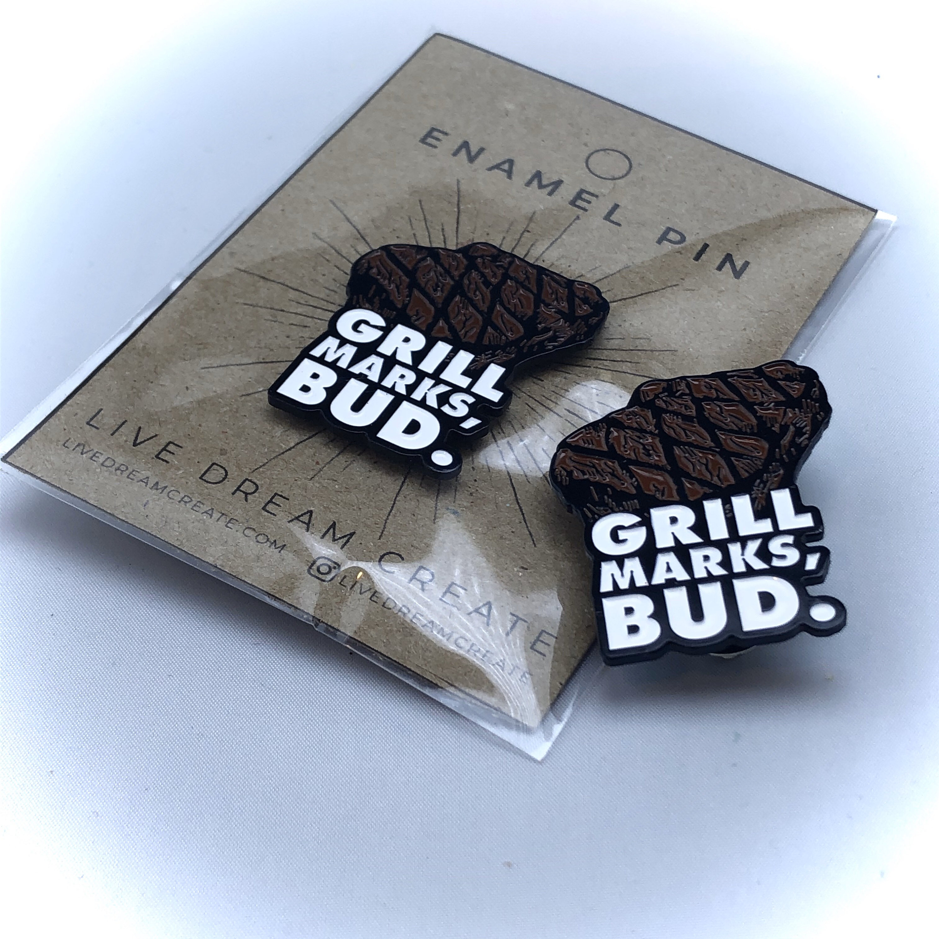 Grill Marks Soft Enamel 1.5 Pin Etsy