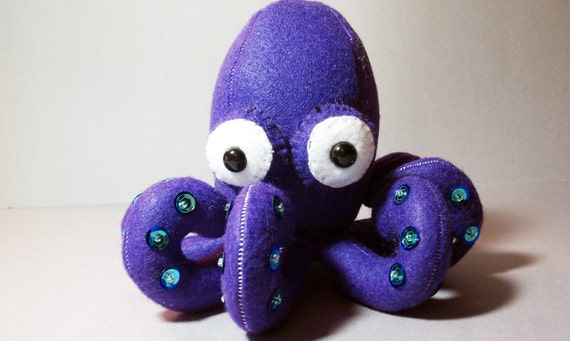 purple octopus stuffed animal