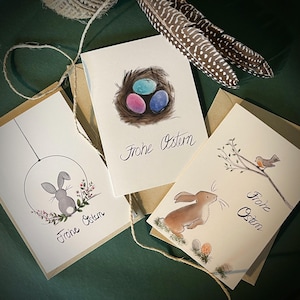 Grußkarten Ostern im 3er Set inkl. Briefumschlägen